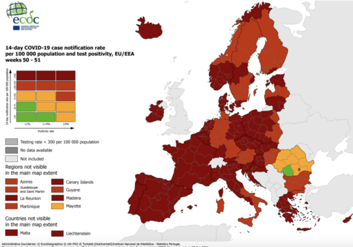 Europa, mappa del contagio. Il Piemonte resta in rosso