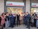 Il sindaco di Collegno Matteo Cavallone all'inaugurazione della filiale ADHR Group