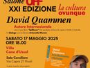 David Quammen a Rivoli per raccontare Darwin e l’evoluzione del pensiero scientifico