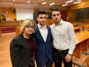 Alex con la mamma e il fratello maggiore Loris Alex con la mamma e il fratello maggiore Loris