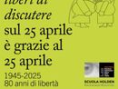 La locandina preparata dalla Regione per ricordare il 25 Aprile