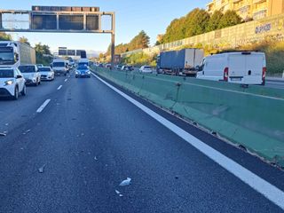 Incidente in tangenziale Nord a Torino, all'altezza di Collegno Incidente in tangenziale Nord a Torino, all'altezza di Collegno