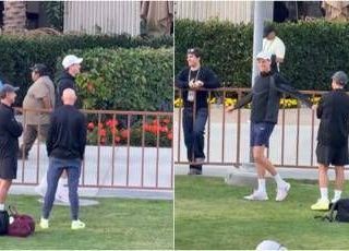 Sinner si allena a Indian Wells, tifosa urla: "Ti amo". E lui ride