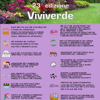 A Castell'Alfero un ricco 25 aprile con &quot;Viviverde&quot; e la festa della Liberazione