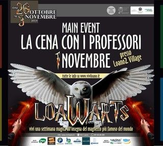 Incantesimi e magie a tavola con la Cena Animata di &quot;LoaWarts&quot;: appuntamento venerdì 1 novembre