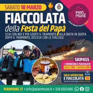 Pian Munè di Paesana, fiaccolata della Festa del Papà