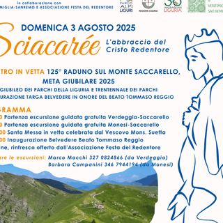 Tutto pronto, domenica 3 agosto, per l'evento &quot;Sciacarée, festa del Giubileo dei Parchi sul Monte Saccarello&quot;