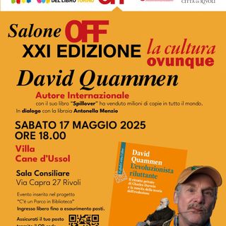 David Quammen a Rivoli per raccontare Darwin e l’evoluzione del pensiero scientifico