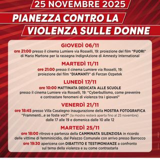 La locandina con tutte le iniziative in programma