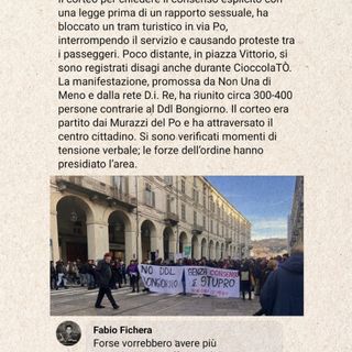 Corteo per la legge sul consenso, post di scherno del consigliere di FdI. Conticelli (Pd) all'attacco: "Si dimetta"