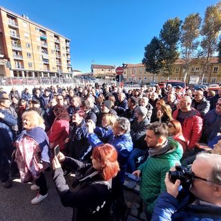 Una delle proteste dei lavoratori durante la vertenza Lear