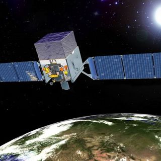 Immagine di repertorio: un satellite