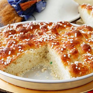 focaccia della befana in un piatto