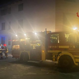 Vigili del fuoco al lavoro