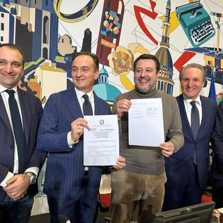 Salvini con Cirio e Lo Russo