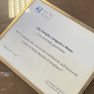 AslTo3, una donazione "regala" un tecnico di riabilitazione psichiatrica in più al Centro di Salute mentale di Grugliasco