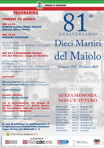 La locandina dell'evento