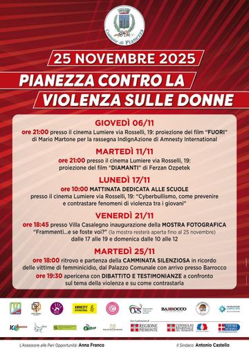 La locandina con tutte le iniziative in programma