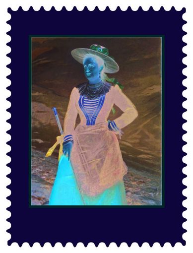 “Ritratto della Regina Margherita con costume tipico di Gressoney” “Ritratto della Regina Margherita con costume tipico di Gressoney”