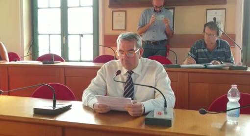 Roberto Falcone in aula consigliare