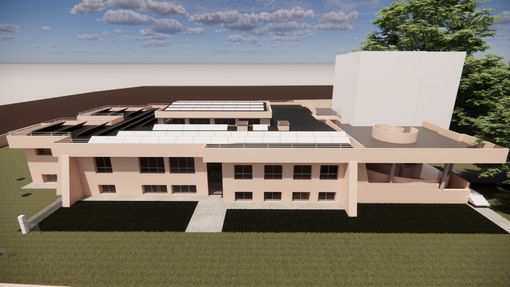 Una immagine della scuola materna Fresu di Collegno