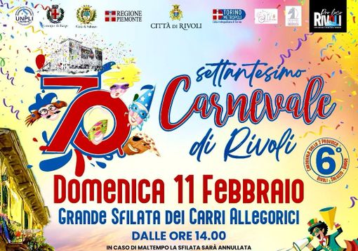 Rivoli: tutto pronto per la 70° edizione del Carnevale