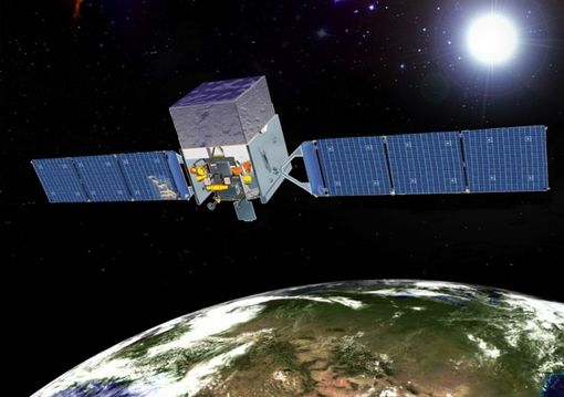 Immagine di repertorio: un satellite