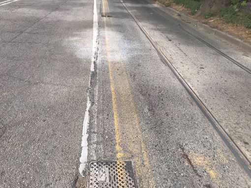 strada con binari strada con binari