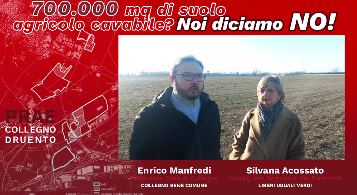 Manfredi e Accossato (LUV) dicono no al piano cave della Regione: "700 mila mq di terreno agricolo a rischio"