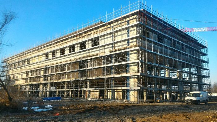 L'assessore Saitta in visita al cantiere del Polo Sanitario di Venaria