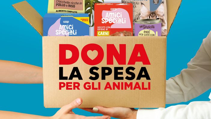 Sabato Nova Coop lancia l'iniziativa "Dona la spesa" per gli amici animali Sabato Nova Coop lancia l'iniziativa "Dona la spesa" per gli amici animali