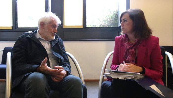 Monica Canalis e Giuliano Maggiora, presidente di Alzheimer Piemonte