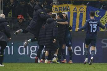 Parma-Lazio 0-1, biancocelesti la vincono in nove grazie a Noslin