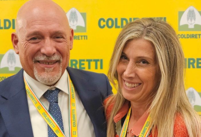 La neopresidente Cristina Brizzolari con il delegato confederale Bruno Rivarossa La neopresidente Cristina Brizzolari con il delegato confederale Bruno Rivarossa