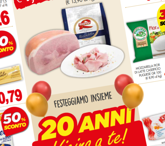 Sono in corso le promozioni su tantissimi prodotti da Prestofresco, in occasione del 20 anniversario Sono in corso le promozioni su tantissimi prodotti da Prestofresco, in occasione del 20 anniversario