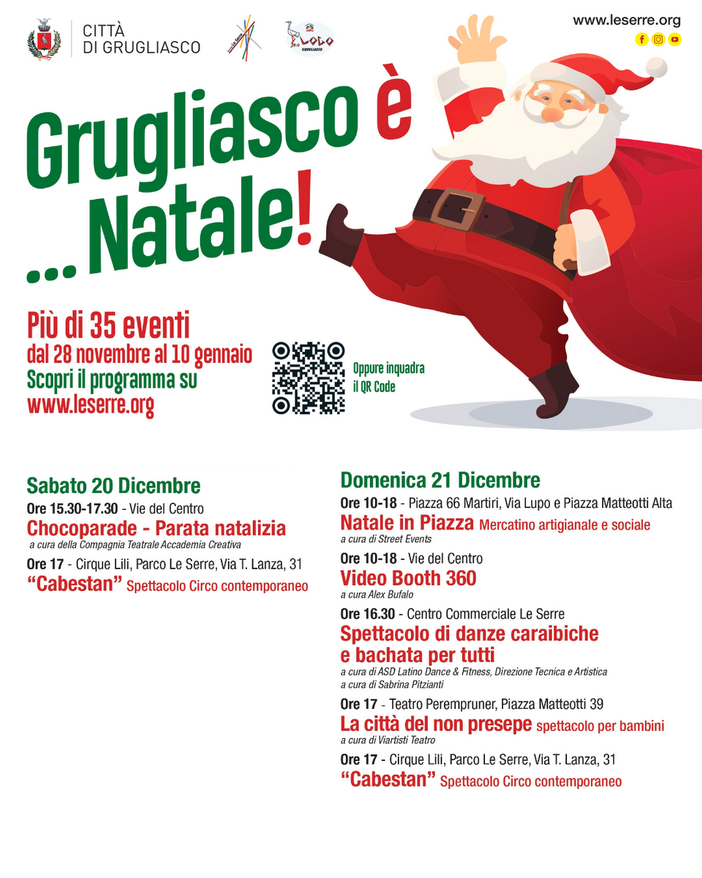 La locandina con tutti gli eventi in programma