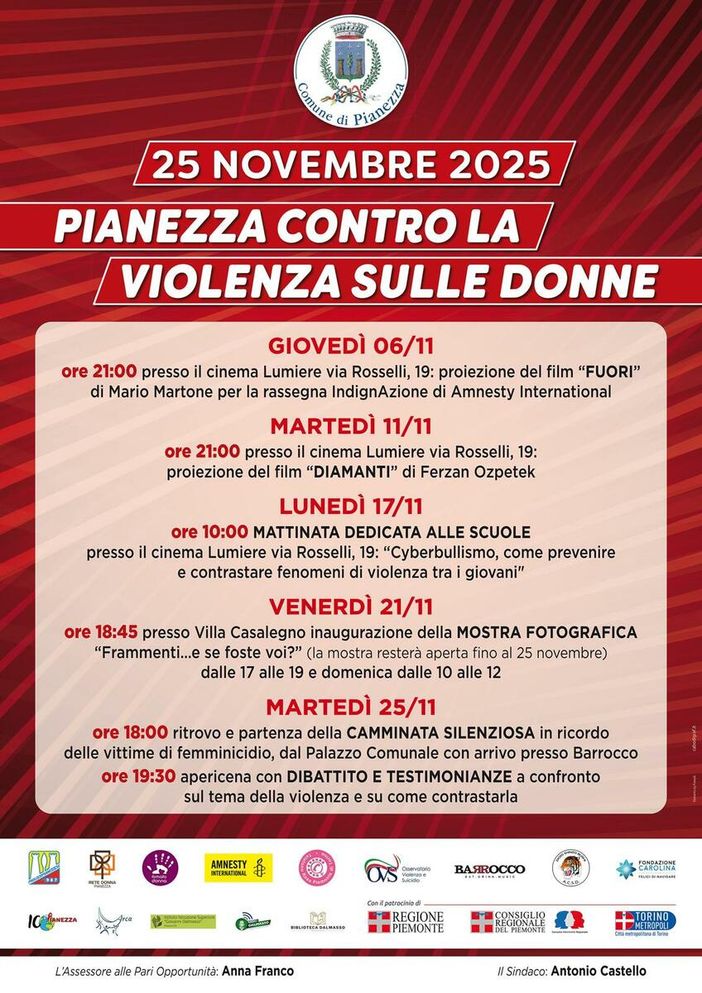 La locandina con tutte le iniziative in programma