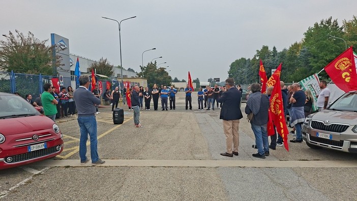 Sciopero e assemblea all'ex Dana di Sommariva Perno