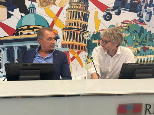 L'assessore Paolo Bongioanni con Stefano Mossino L'assessore Paolo Bongioanni con Stefano Mossino