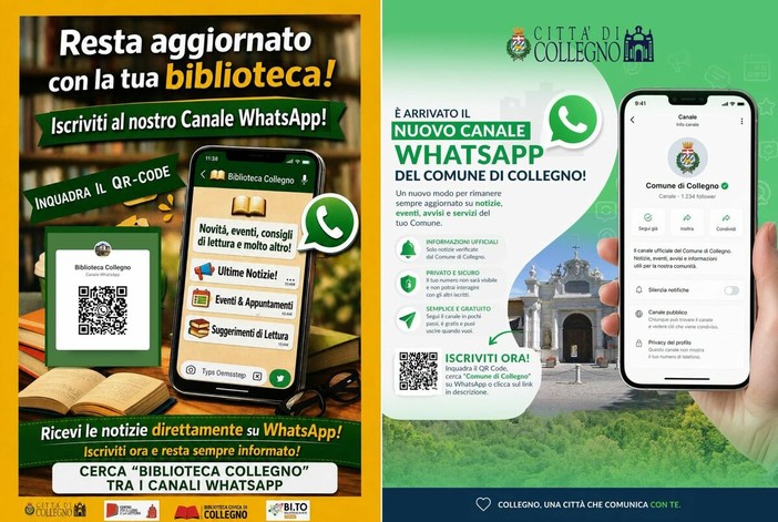 Nuovi canali di comunicazione per l'amministrazione di Collegno Nuovi canali di comunicazione per l'amministrazione di Collegno