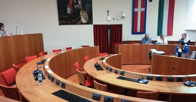 La sala del Consiglio comunale di Rivoli
