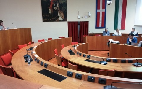 L'aula del Consiglio comunale di Rivoli