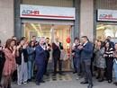 Il sindaco di Collegno Matteo Cavallone all'inaugurazione della filiale ADHR Group