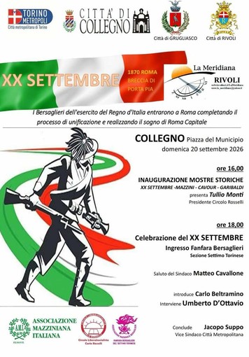 Ricorrenza per il XX settembre Ricorrenza per il XX settembre