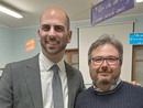Il sindaco di Collegno Matteo Cavallone con Enrico Manfredi Il sindaco di Collegno Matteo Cavallone con Enrico Manfredi