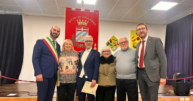 Un momento della festa organizzata a Collegno