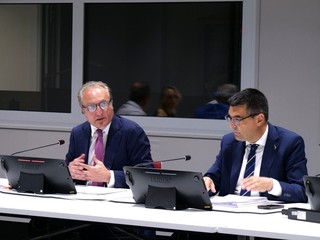 Il presidente Cirio e l’assessore Bussalino