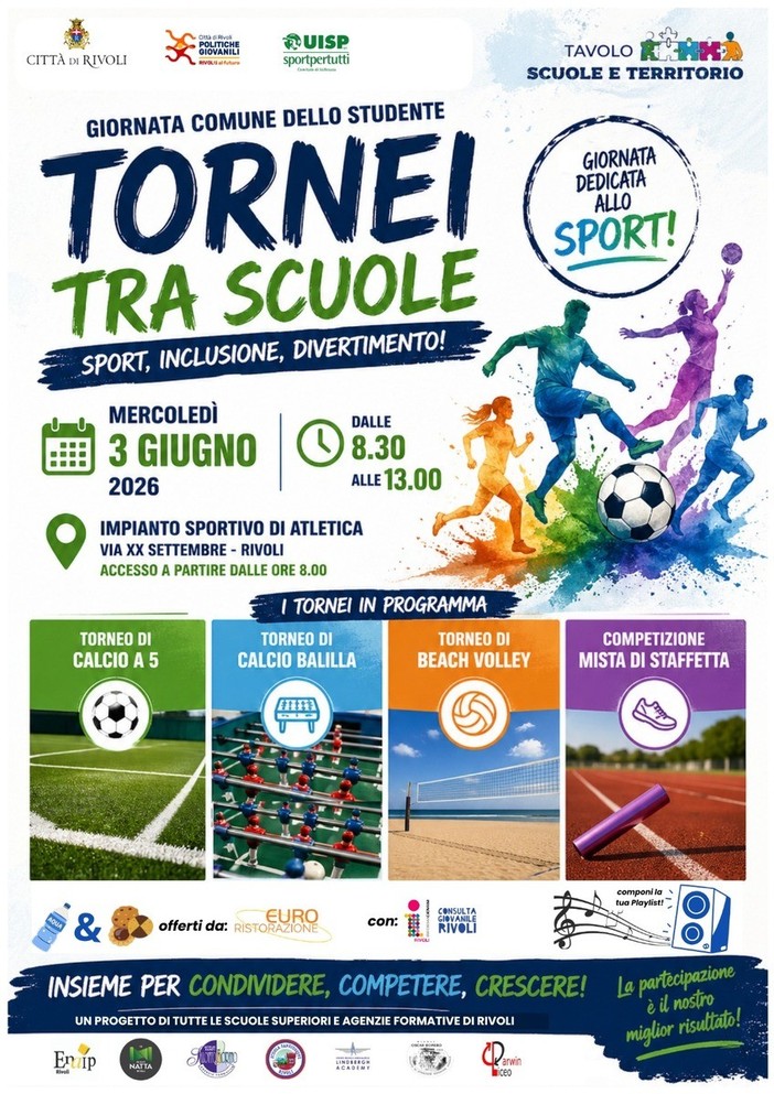 Tornano gli appuntamenti a Rivoli per gli studenti Tornano gli appuntamenti a Rivoli per gli studenti