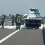 Carro attrezzi prende fuoco sul raccordo Torino-Pinerolo: l'intervento dei pompieri Carro attrezzi prende fuoco sul raccordo Torino-Pinerolo: l'intervento dei pompieri