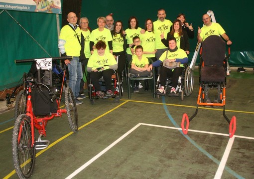 atleti disabili con ministro Locatelli